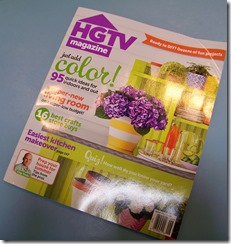 HGTV magazine cover featuring Heather Scott Home and Design